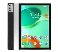 Tablet da 10,1 Pollici 6 GB 128 GB, Tablet FHD per Chiamate 5G WiFi 4G con Tastiera,12, Ricarica Rapida, 2 in 1, Argento, Typecase Touch, Custodia Protettiva (Spina Europea)