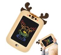 Tablet Da Disegno Per Bambini LCD Scrittura Con Corna Di Cervo | Tavoletta Doodle 21 cm Giocattoli Educativi per Bambine Bambini a Casa Scuola Viaggio Auto Regalo Compleanno Natale