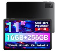 Tablet da gioco Android 14 2025 da 11 pollici, MediaTek Helio G99 Octa-Core FHD 1920 x 1200, display tablet Android 16 GB di RAM + 256 GB di memoria, supporto Widevine L1, WiFi 6.7500 mAh (8+256 GB)