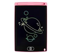 Tablet da Scrittura LCD, Blocco da Disegno Portatile, Cancellabile e Riutilizzabile, Schermo Colorato, Sensibile alla Pressione, per Ragazzi e Ragazze Oltre i 3 Anni, Giochi da Viaggio 8.5-inch Pink
