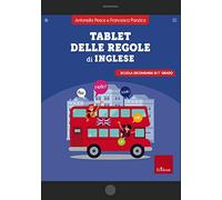 Tablet delle regole di inglese. Scuola secondaria di 1º grado