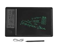 Tablet di scrittura LCD da 10 pollici ricaricabile eliminabile doodle elettronico con calendario di orologio digitale per la casa degli uffici (Nero)