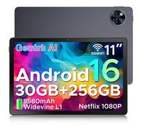 Tablet DOOGEE U11 Pro Android 16 (11 pollici), 30 GB di RAM + 256 GB di ROM / scheda TF da 2 TB, processore octa-core, display HD IPS a 90 Hz, batteria da 8580 mAh, WiFi 5 / Widevine L1 / fotocamera d