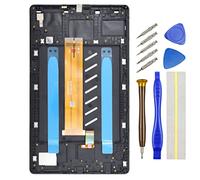 Tablet Full LCD Display Touch Digitizer Screen Replacement for WiFi Version Samsung Galaxy Tab A7 Lite Tab A7 Lite Wi-Fi with Screen Frame Black 8.7"