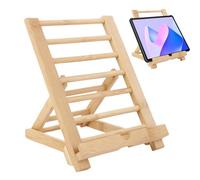 Tablet Holder for Desk, Folding Tablet Desk Stand, Desktop Cell Phone Stand, Kitchen Cookbook Stand, Charging Hole Tablet Holder, Multifunctional Device Stand, Adjustable Viewing Angle,