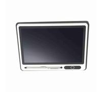 Tablet LCD con blocco note elettronico, blocco da disegno da 9 pollici con custodia in finta pelle, schermo LCD flessibile per scrivere e disegnare, tecnologia con sensore di (Nero (con custodia in
