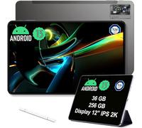 Tablet OUKITEL OT5 da 12 pollici, 256 GB, batteria 11000 mAh, schermo 2K IPS, processore Helio G99, fotocamere 16+5 MP, Android 13, dual SIM/5G, WiFi, OTG, GPS (NERO)