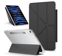 Tablet PC Caso Custodia compatibile con iPad Air da 13 pollici M3 2025/M2 2024, custodia protettiva sottile con supporto magnetico staccabile, visione multi-angolo, guscio posteriore trasparente, anti
