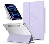 Tablet PC Caso Custodia compatibile con iPad Air da 13 pollici M3 2025/M2 2024, custodia protettiva sottile con supporto magnetico staccabile, visione multi-angolo, guscio posteriore trasparente, anti