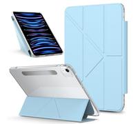 Tablet PC Caso Custodia compatibile con iPad Air da 13 pollici M3 2025/M2 2024, custodia protettiva sottile con supporto magnetico staccabile, visione multi-angolo, guscio posteriore trasparente, anti