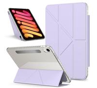 Tablet PC Caso Custodia compatibile con iPad Mini 7 A17 Pro 2024/Mini 6 2021 da 8,3 pollici di settima/sesta generazione, custodia protettiva sottile con supporto magnetico staccabile, guscio posterio
