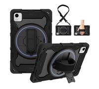 Tablet PC Caso Custodia for bambini compatibile con Honor Pad X9a 2025 da 11,5 pollici, supporto elastico multi-angolo + cinturino girevole regolabile a 360°, guscio antiurto tre in uno, anti-caduta,
