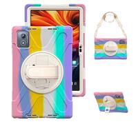 Tablet PC Caso Custodia in TPU antiurto resistente compatibile con Lenovo Tab K11 Plus da 11,45 pollici (modello TB352FU) 2024, custodia protettiva antiurto e anticaduta con cavalletto girevole, manig