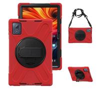 Tablet PC Caso Custodia in TPU antiurto resistente compatibile con Lenovo Tab K11 Plus da 11,45 pollici (modello TB352FU) 2024, custodia protettiva antiurto e anticaduta con cavalletto girevole, manig