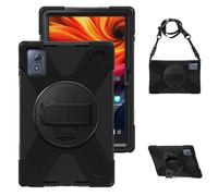 Tablet PC Caso Custodia in TPU antiurto resistente compatibile con Lenovo Tab K11 Plus da 11,45 pollici (modello TB352FU) 2024, custodia protettiva antiurto e anticaduta con cavalletto girevole, manig