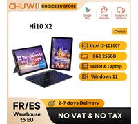 Tablet PC CHUWI Hi10 X2 con tastiera, laptop da 10.1'' con Intel Core i3-10100Y, 8GB di RAM, SSD da 256GB, 2 in 1, 4K, Windows 11, WIFI6