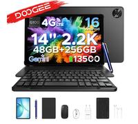 DOOGEE Tab E3 Max - Tablet PC 2 in 1 con Gmini AI, schermo da 14" 2.1K, batteria da 13500mAh, Android 15, 32GB (8+24) di RAM, 256GB di memoria, Helio G100