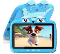 Tablet per bambini da 3 a 7 pollici Tablet per bambini Android Tablet per bambini 32G Tablet per bambini WiFi Tablet per bambini con controllo parentale Custodia antiurto Supporto YouTube Netflix (blu