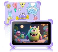 Tablet per bambini da 7 pollici per bambini 3-12, tablet Android da 32 GB con custodia solida, YouTube, Netflix, GMS, Bluetooth, WiFi, app per l'apprendimento dell'istruzione installate, controllo