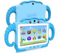 Tablet per bambini da 7 pollici per bambini 3-7, tablet per bambini con giochi educativi, tablet per bambini da 32 GB per bambini con app di apprendimento, WIFI, touch screen, custodia antiurto