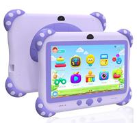Tablet per bambini da 7 pollici per bambini da 3 a 7 pollici con controllo paretale WIFI 6, tablet per bambini da 32 GB con doppia fotocamera, schermo IPS HD, custodia protettiva antiurto, miglior