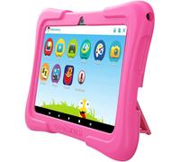 Tablet per bambini usato, 7'' 16GB Android9.0 WiFi Tablet per bambini dai 2 ai 10 anni con app educative e custodia a prova di bambino Rosa
