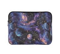 Tablet Planets - Custodia per computer portatile, trapuntata, per viaggi d'affari, in morbido poliestere, sottile, misura M