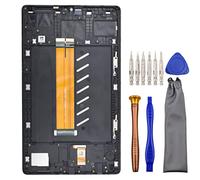 Tablet Schermo Completo LCD Digitizer Touch Assembly Sostituzione per Samsung Galaxy Tab A7 Lite Tab A7 Lite LTE SM-T225 con Kit di Strumenti e Telaio Schermo Installato Nero 8.7"