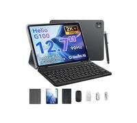 Tablet Tattile BLACKVIEW LINK8 12.7", 2K, 90Hz, 18Go RAM + 256Go ROM, 8400 mAh, Android 15 Tablet Grigio, con Tastiera + Stilo + Mouse