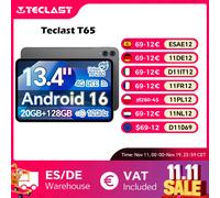 Tablet Teclast T60 12 pollici Android 14 2000x1200 T620 8 Core CPU Max 20GB RAM 256GB ROM 4G LTE tipo C 8000mAh Widevine L1