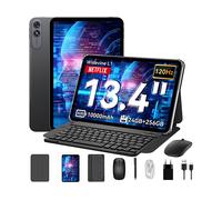 TABLET VERKEFULPC T60 Pro con Tastiera (QWERTY international US), 256 GB, 13,4 ", Grigio