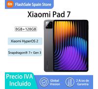 Tablet Xiaomi Pad 7, schermo da 11,2" 3,2 K e 144 Hz, Snapdragon 7+ Gen 3, fotocamera da 13 Mp, batteria da 8850 Mah Gray