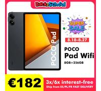 POCO Pad Qualcomm Snapdragon 256 GB 30,7 cm (12.1") 8 GB Wi-Fi 6 (802.11ax) Android 14 Grigio