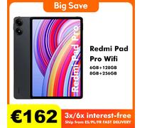 Xiaomi Redmi Pad Pro Qualcomm Snapdragon 256 GB 30,7 cm (12.1") 8 GB Wi-Fi 6 (802.11ax) Android 14 Grigio