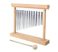 Tabletop Chimes Percussion Instrument, Lightweight Wind Chime for Tone and Rhythm Training, Yoga, Classroom, School, Meditation, 9.84x7.48x1.57 Inches