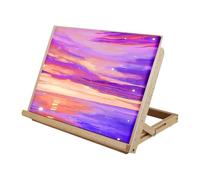 Tabletop Easel - 16.93 Inch Adjustable Angle Wooden Easel | Foldable Sketching Easels for Painting Supplies, Kids Teens Adults Artists, Dorm Classroom Home and Studio