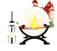 Tabletop Fire Pit - Detachable Safe Fireplace | Rotating Flame Fireplace For Garden, Home, Lawn, Indoor Or Outdoor Use, Bedside, Balcony, Bedroom, Patio, Picnic, And Decoration