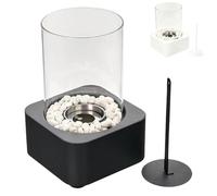 Tabletop Fire Pit-Mini Heater Burner, Portable Compact Lightweight Propane Gas Flame Bowl with Ignition Control, Home Accessories for Bonfire Garden Backyard RV Camping Outdoor Use
