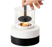 Tabletop Fire Pit - Portable Round Metal Safe Desk Fireplace | Tabletop Firebowl Mini Fire Pit - Elegant Light Effects For Garden Home Bedside Balcony Bedroom Picnic Compact Versatile Placement