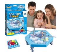 Tabletop Game, Two-Player Strategic Tabletop Challenge Toy, Interactive Animal Rescue Adventure, Creative Crossing Activity for Family Parties Friends Gatherings Fun, 6.03x6.03x1.93 in