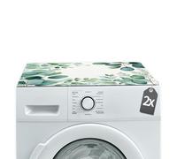 Tabletop - Set di 2 tappetini antiscivolo per lavatrici, 60 cm, con finitura in tessuto ritagliabile, tappetino in gomma come copertura per lavatrice, lavabile in asciugatrice, accessorio