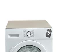 Tabletop tappetini antiscivolo per lavatrice set da 2 pezzi tinta unita beige 60 cm - ritagliabili