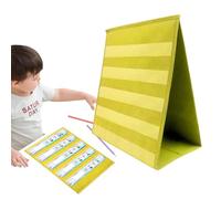 Tabletop Zakkaart Stand - Mini Organizzatore del grafico tascabile pieghevole, display con scheda a doppio lato, aiutante di studio portatile leggero | Risorsa di apprendimento scrivania regolabile pe