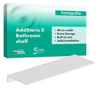 hansgrohe AddStoris mensola, 41794700, AddStoris bianco opaco [Accessori Bagno > Mensole]