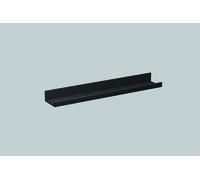 Tablette Alape AS.600.S, L : 600mm, H : 50mm, P : 100mm, sans découpes, rectangulaire, 8271000980, 8271000980, Colorazione: Nero opaco