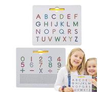 Tablette de Traçage Alphabet Magnétique - Planche Éducative avec Stylet Aimanté | Apprentissage des Letres pour Pratique Ludique | Tableau Lettres - École Maternelle Maison Voyage