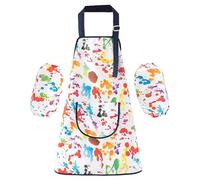 Tablier De Cuisine Pour | Bavoir À Manches Longues Ajustable Et Imperméable | Tablier De Peinture Et De Pâtisserie Pour Garçons Et Filles De 2 À 12 Ans | Idéal Pour La Cuisine, L’École Et La M