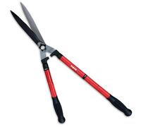 TABOR TOOLS B212E Cesoie per Siepi con Manici Telescopici Allungabili 63+20 cm, Forbici per Siepi con Lame Ondulate.