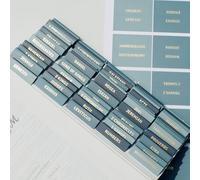 Tabs Bibbia decorative per donne (96 pezzi) - Etichette della Bibbia in lamina d'oro neutra tono della terra - Etichette bibliche laminate - Rimuovi e sostituisci le schede dell'indice biblico