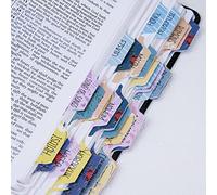 Tabs della Bibbia laminati, Prefdo Grande Stampa Disegno floreale 66 Tabs indice della Bibbia Vecchio e Nuovo Testamento, 39 schede vuote, Diario della Bibbia Forniture regalo cristiano